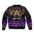 Mardi Gras 2024 Sleeve Zip Bomber Jacket Carnival Mask Special Version - Wonder Print Shop