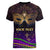 Mardi Gras 2024 Women V Neck T Shirt Carnival Mask Special Version - Wonder Print Shop