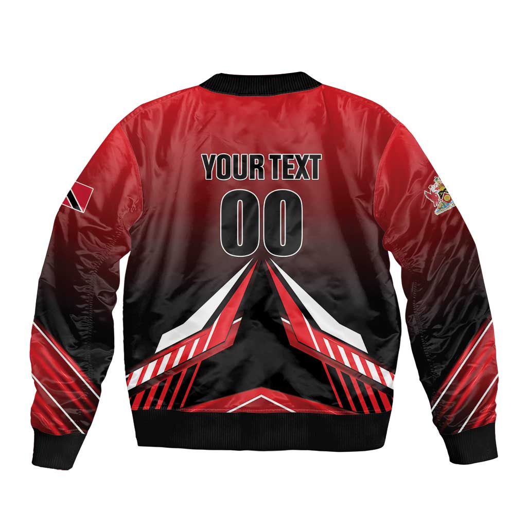 Custom Cricket Trinidad and Tobago Red Force Bomber Jacket Go Champion