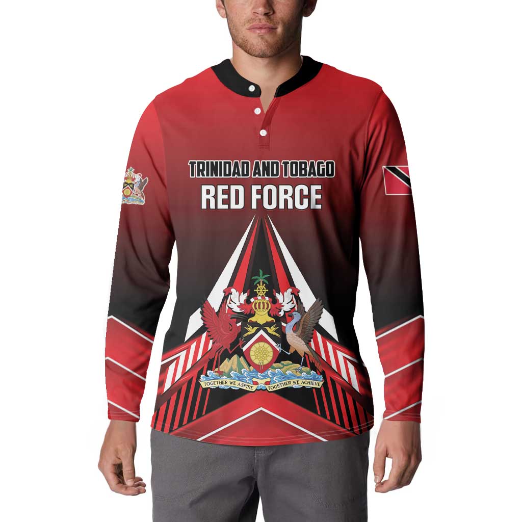 Custom Cricket Trinidad and Tobago Red Force Button Sweatshirt Go Champion