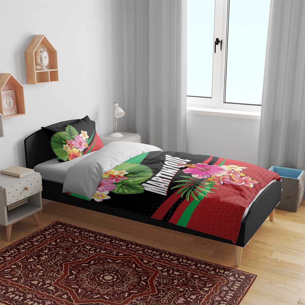Personalized Martinique Tropical Flower Bedding Set Matinik Beautiful Island