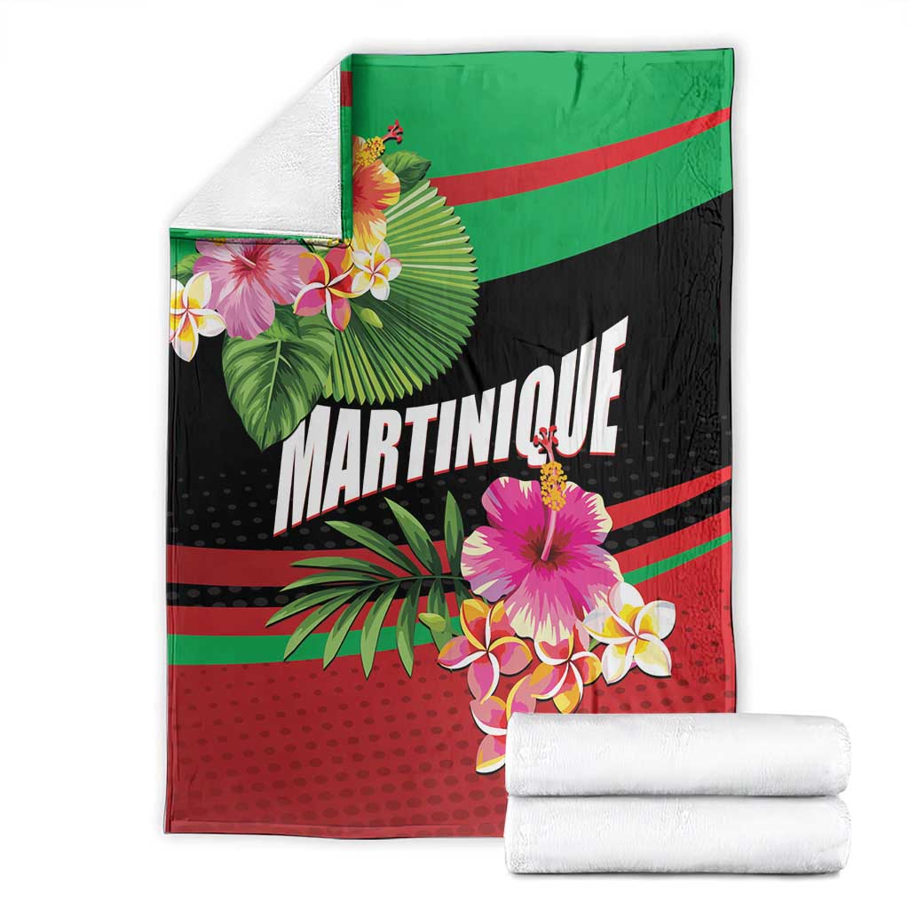 Personalized Martinique Tropical Flower Blanket Matinik Beautiful Island