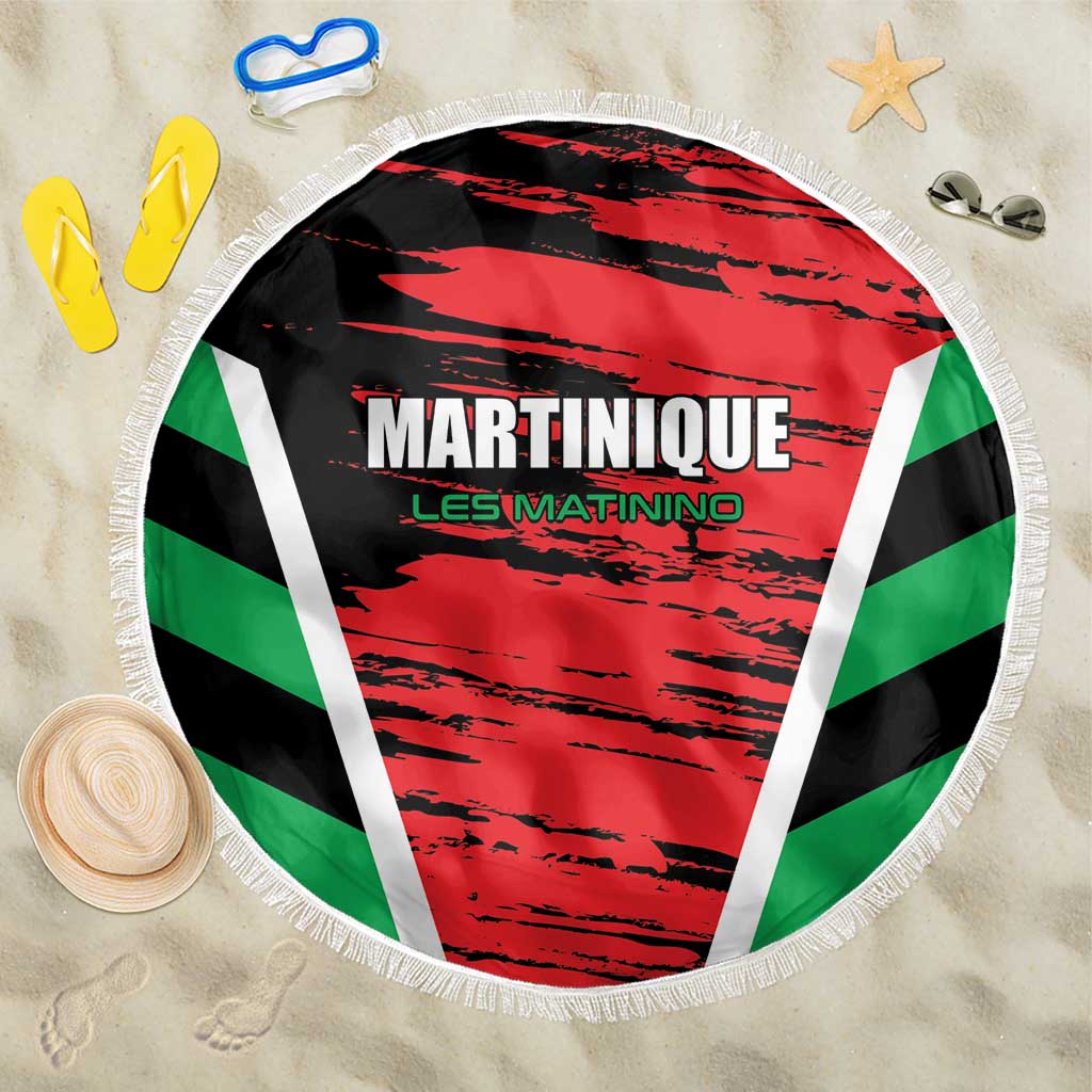 Custom Football Martinique Beach Blanket Les Matinino Go Champion