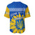 Ukraine Baseball Jersey Ukrainian Coat Of Arms With Sunflower - Wonder Print Shop