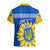 Ukraine Hawaiian Shirt Ukrainian Coat Of Arms With Sunflower - Wonder Print Shop