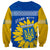 Ukraine Sweatshirt Ukrainian Coat Of Arms With Sunflower - Wonder Print Shop