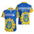 Personalised Ukraine Hawaiian Shirt Ukrainian Coat Of Arms With Sunflower - Wonder Print Shop