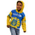 Personalised Ukraine Kid Hoodie Ukrainian Coat Of Arms With Sunflower - Wonder Print Shop