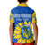 Personalised Ukraine Kid Polo Shirt Ukrainian Coat Of Arms With Sunflower - Wonder Print Shop