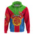 Custom Eritrea Hoodie Eritrean Emblem Flag Mix African Pattern - Wonder Print Shop