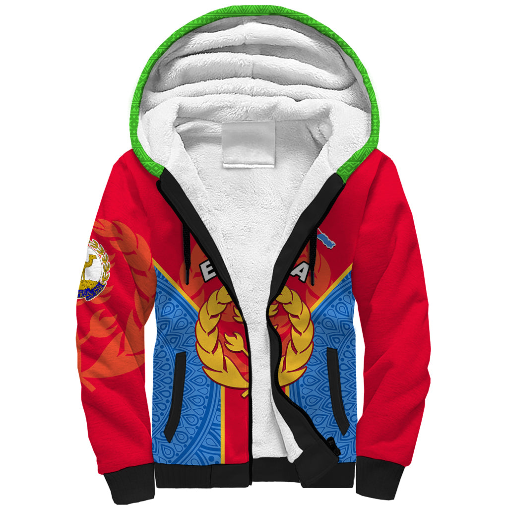 custom-eritrea-sherpa-hoodie-eritrean-emblem-flag-mix-african-pattern