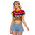 Colombia Raglan Cropped T Shirt Colombian Tribal Seamless Patterns - Wonder Print Shop