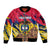 Colombia Sleeve Zip Bomber Jacket Colombian Tribal Seamless Patterns - Wonder Print Shop