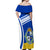 Uruguay Off Shoulder Maxi Dress Uruguayan Coat Of Arms - Wonder Print Shop