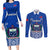 Samoa Rugby Couples Matching Long Sleeve Bodycon Dress and Long Sleeve Button Shirts Manu Samoa Go 2023 World Cup - Wonder Print Shop