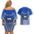 Samoa Rugby Couples Matching Off Shoulder Short Dress and Hawaiian Shirt Manu Samoa Go 2023 World Cup - Wonder Print Shop