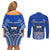 Samoa Rugby Couples Matching Off Shoulder Short Dress and Long Sleeve Button Shirts Manu Samoa Go 2023 World Cup - Wonder Print Shop