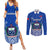 Samoa Rugby Couples Matching Summer Maxi Dress and Long Sleeve Button Shirts Manu Samoa Go 2023 World Cup - Wonder Print Shop