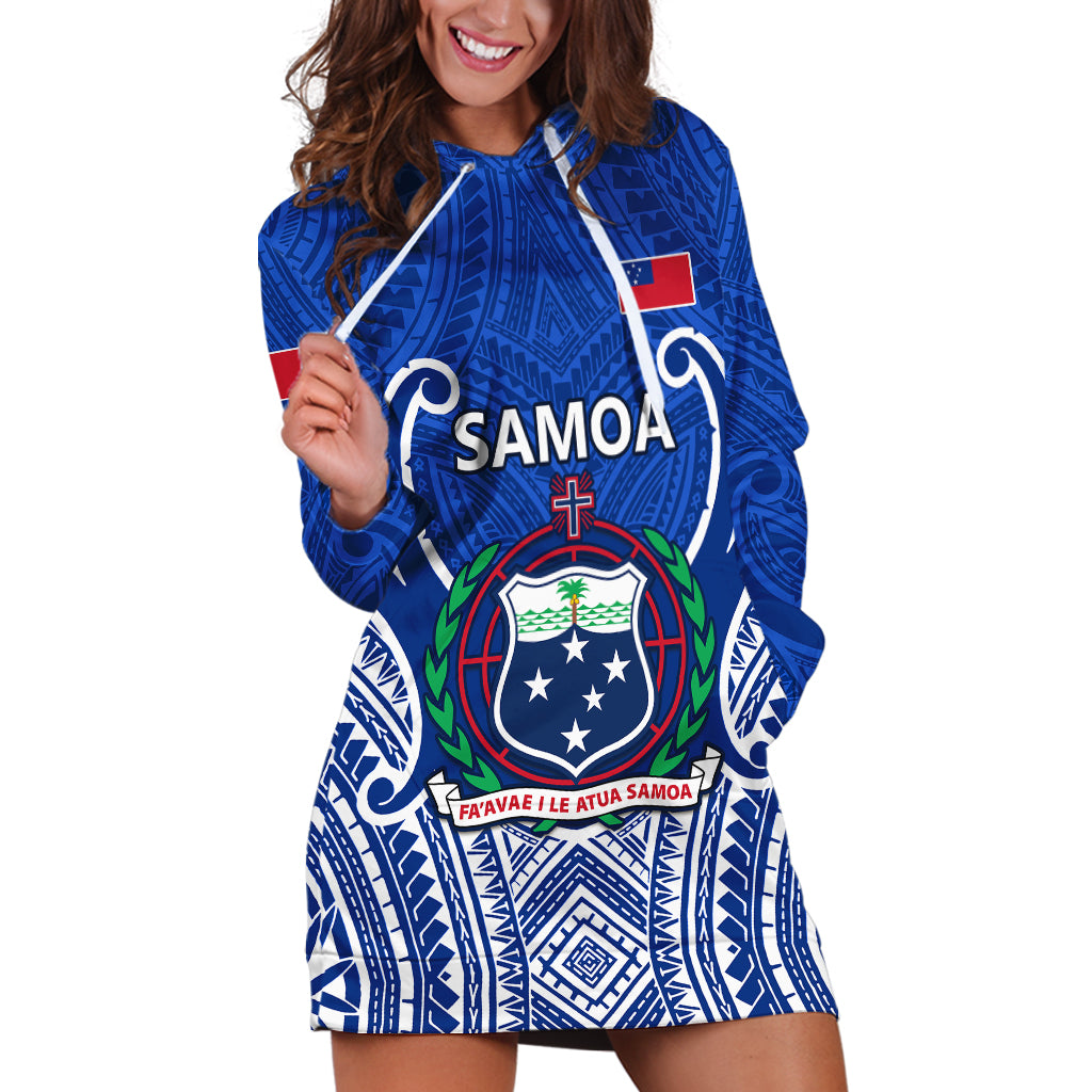 Samoa Rugby Hoodie Dress Manu Samoa Go 2023 World Cup - Wonder Print Shop