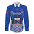 Custom Samoa Rugby Long Sleeve Button Shirt Manu Samoa Go 2023 World Cup - Wonder Print Shop