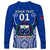 Custom Samoa Rugby Long Sleeve Shirt Manu Samoa Go 2023 World Cup - Wonder Print Shop