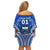 Custom Samoa Rugby Off Shoulder Short Dress Manu Samoa Go 2023 World Cup - Wonder Print Shop