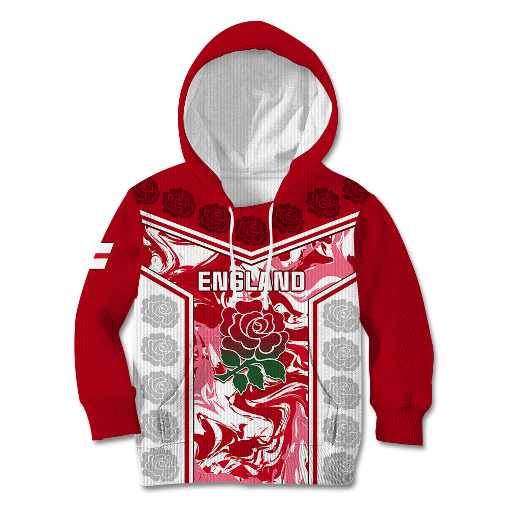 England Rugby Kid Hoodie The Red Rose Come On 2023 World Cup - Wonder Print Shop