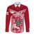 England Rugby Long Sleeve Button Shirt The Red Rose Come On 2023 World Cup - Wonder Print Shop