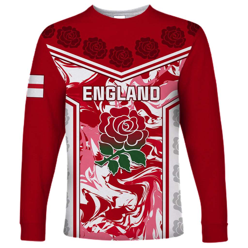 England Rugby Long Sleeve Shirt The Red Rose Come On 2023 World Cup - Wonder Print Shop