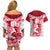 Custom England Rugby Couples Matching Off Shoulder Short Dress and Hawaiian Shirt The Red Rose Come On 2023 World Cup - Wonder Print Shop