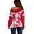 Custom England Rugby Off Shoulder Sweater The Red Rose Come On 2023 World Cup - Wonder Print Shop