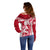 Custom England Rugby Off Shoulder Sweater The Red Rose Come On 2023 World Cup - Wonder Print Shop