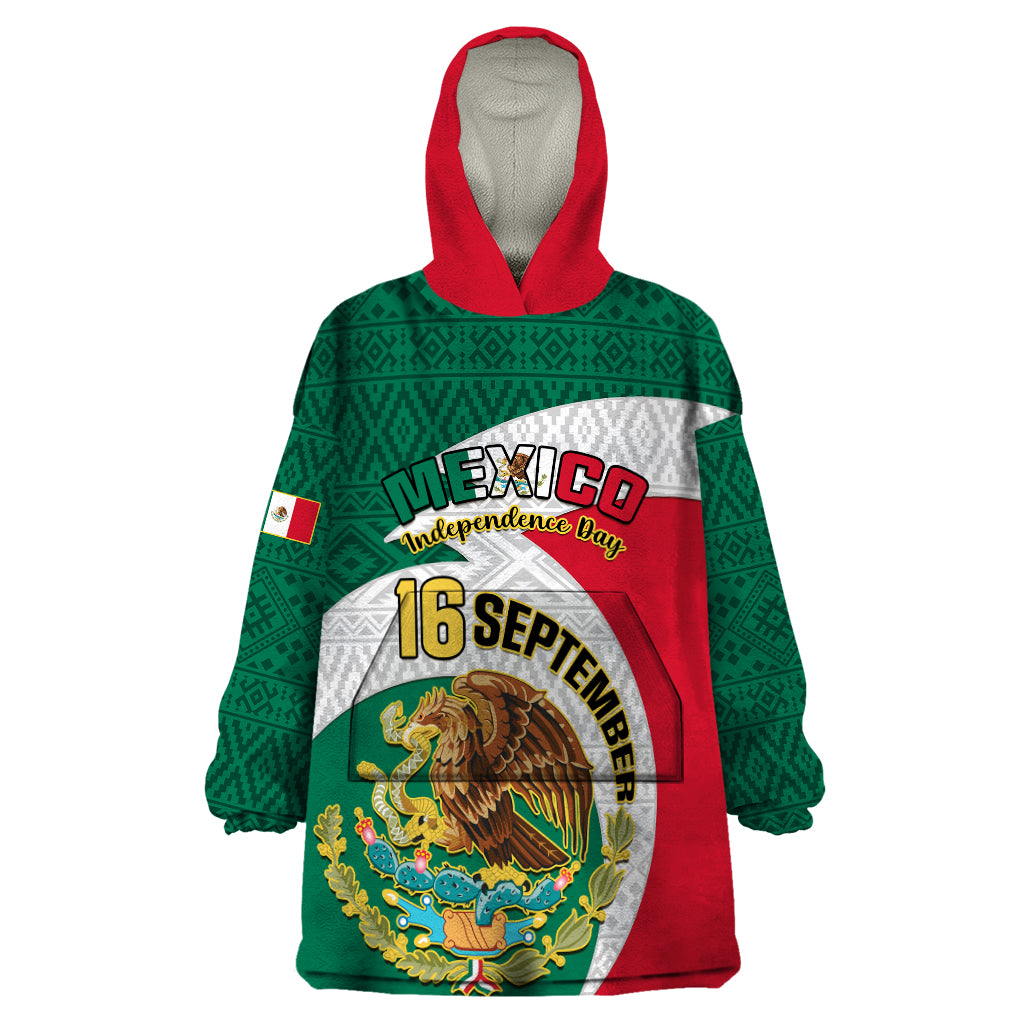 personalised-mexico-independence-day-wearable-blanket-hoodie-mexican-aztec-pattern