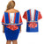 Chile Independence Day Couples Matching Off Shoulder Short Dress and Hawaiian Shirt Chilean Bellflower - Wonder Print Shop