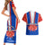 Chile Independence Day Couples Matching Short Sleeve Bodycon Dress and Hawaiian Shirt Chilean Bellflower - Wonder Print Shop