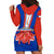 Chile Independence Day Hoodie Dress Chilean Bellflower - Wonder Print Shop