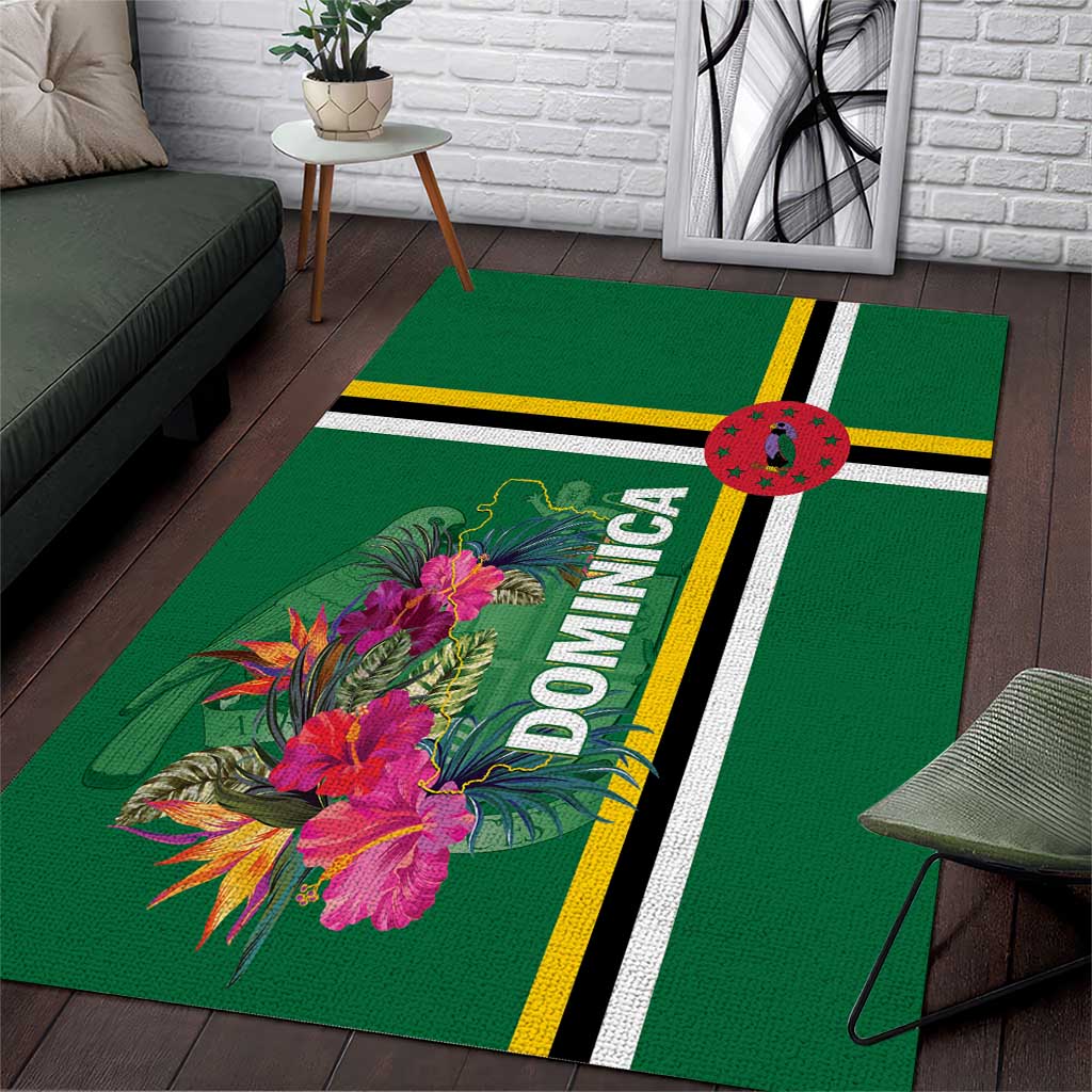 Dominica Area Rug Waitukubuli Tropical Flower - Wonder Print Shop