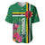 Personalized Dominica Baseball Jersey Waitukubuli Tropical Flower - Wonder Print Shop