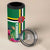 Personalized Dominica 4 in 1 Can Cooler Tumbler Waitukubuli Tropical Flower - Wonder Print Shop