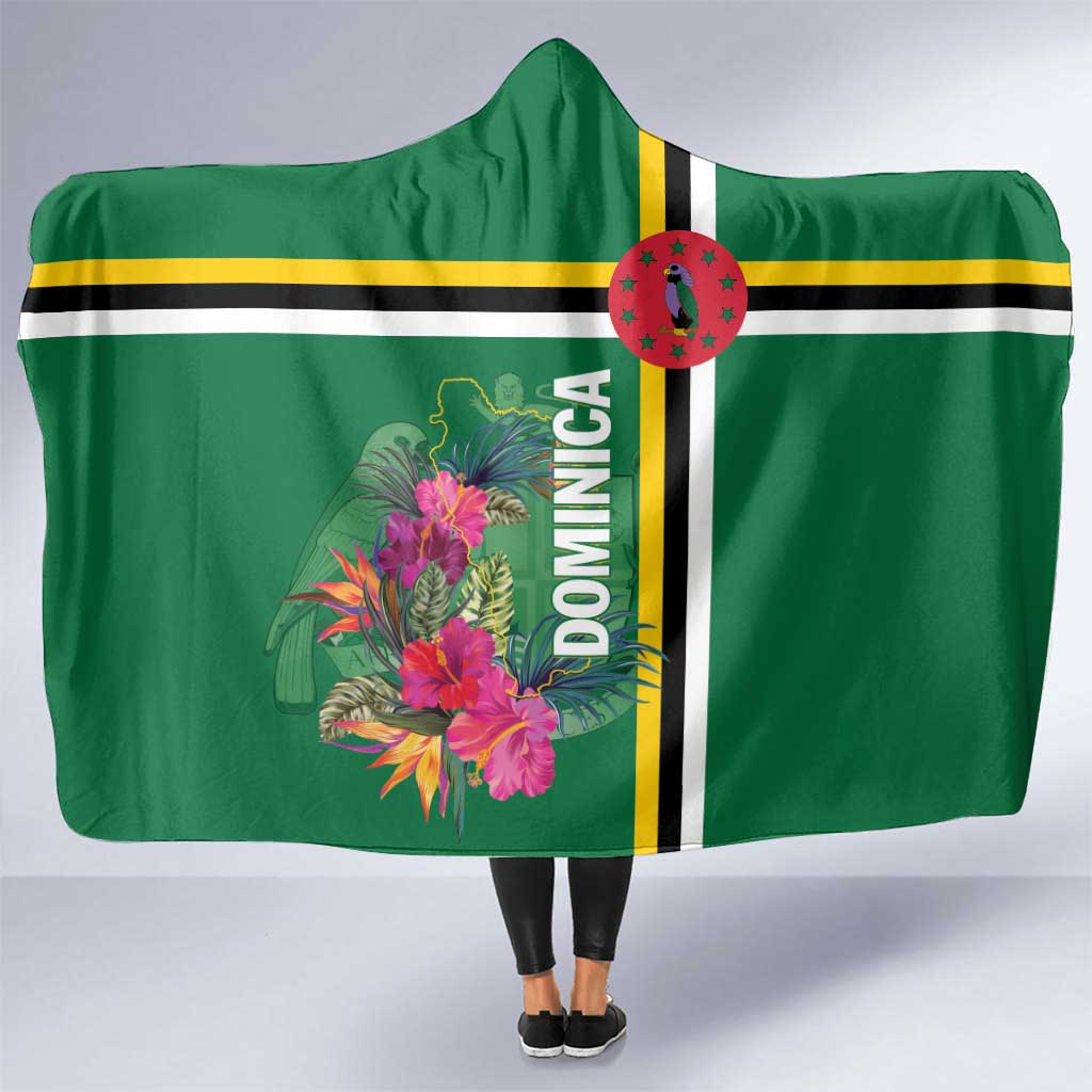 Dominica Hooded Blanket Waitukubuli Tropical Flower