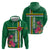 Personalized Dominica Hoodie Waitukubuli Tropical Flower