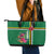 Dominica Leather Tote Bag Waitukubuli Tropical Flower