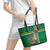 Dominica Leather Tote Bag Waitukubuli Tropical Flower