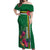 Personalized Dominica Off Shoulder Maxi Dress Waitukubuli Tropical Flower - Wonder Print Shop