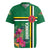 Personalized Dominica Rugby Jersey Waitukubuli Tropical Flower - Wonder Print Shop