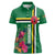 Personalized Dominica Women Polo Shirt Waitukubuli Tropical Flower - Wonder Print Shop