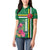 Personalized Dominica Women Polo Shirt Waitukubuli Tropical Flower - Wonder Print Shop