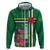 Personalized Dominica Zip Hoodie Waitukubuli Tropical Flower - Wonder Print Shop