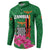 Personalized Zambia Button Sweatshirt Icitungu ca Zambia Bougainvillea - Wonder Print Shop