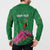 Personalized Zambia Button Sweatshirt Icitungu ca Zambia Bougainvillea - Wonder Print Shop